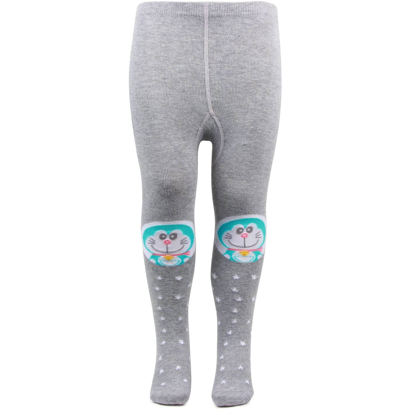 Bonjour Doraemon Knitted Tights For Baby Girls & Baby Boys (2-4 Years, Light.Grey)