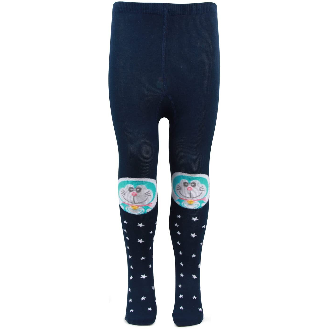 Bonjour Doraemon Knitted Tights For Baby Girls & Baby Boys (1-2 Years, Airforce.1)