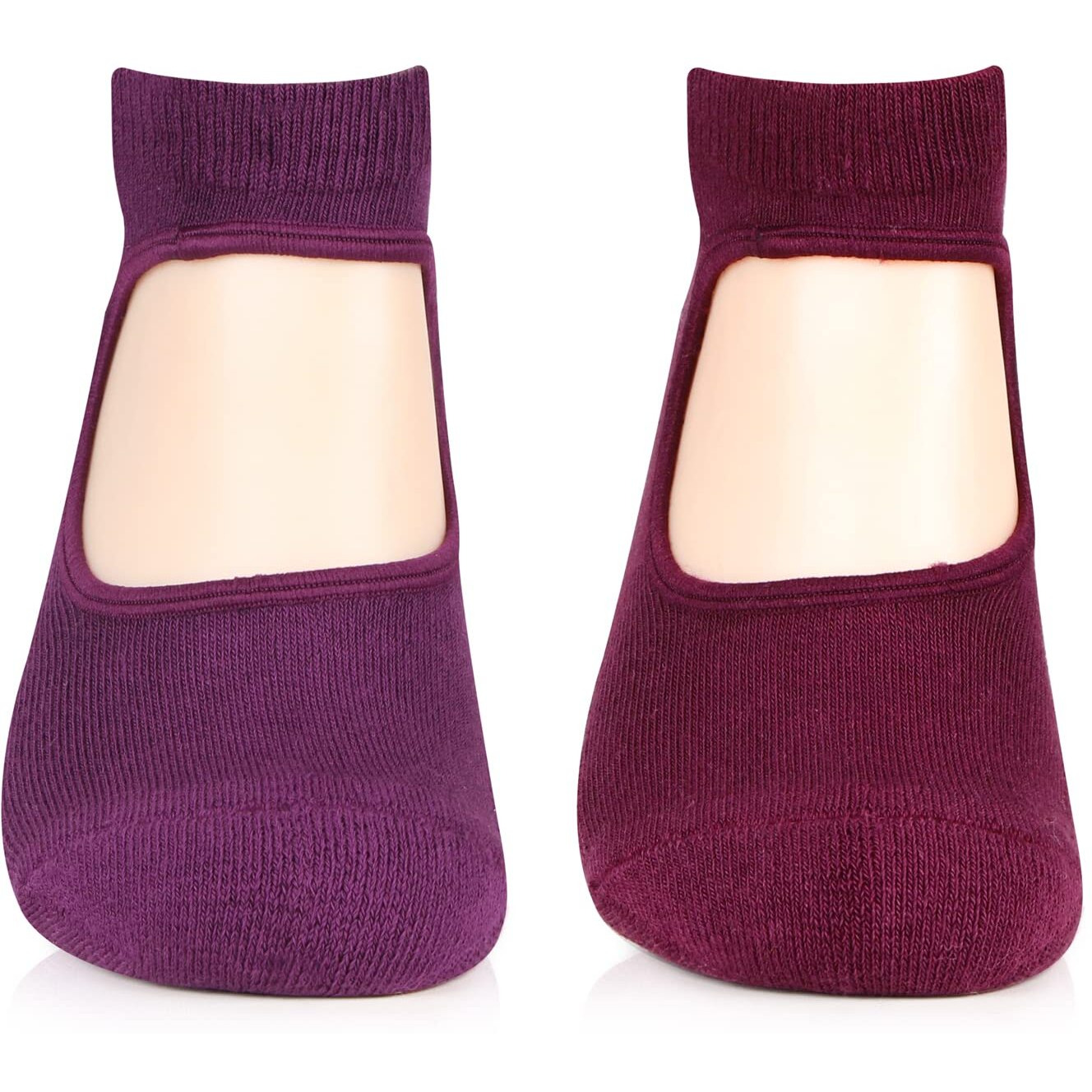 Bonjour Girls Anti-Skid (Gripper) Yoga Socks In Combo - Po2