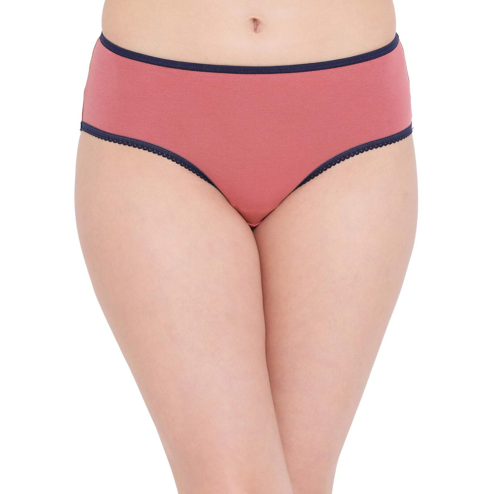 Clovia Cotton Mid Waist Teen Hipster Panty (Pb0002P14_Pink_S)