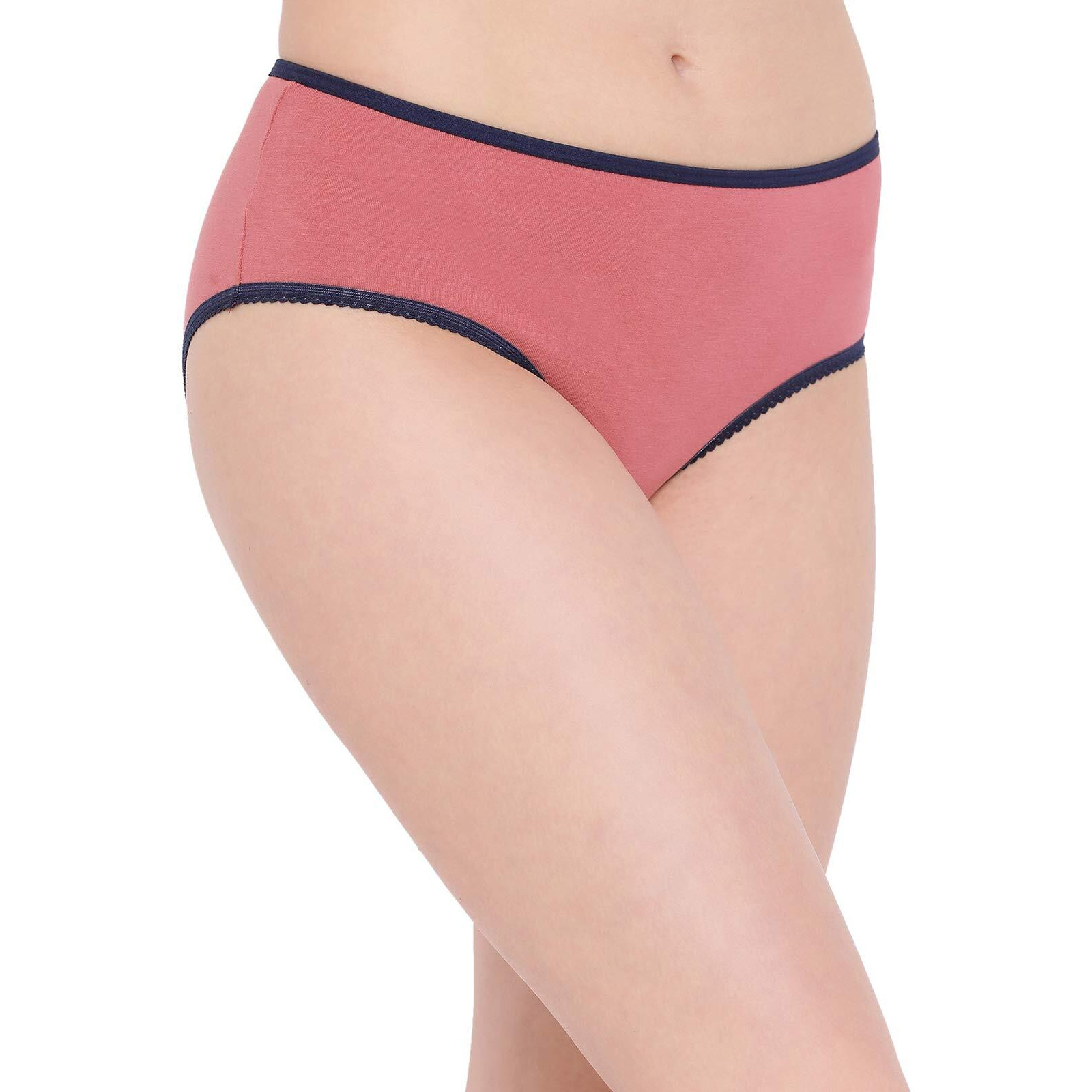 Clovia Cotton Mid Waist Teen Hipster Panty (Pb0002P14_Pink_S)