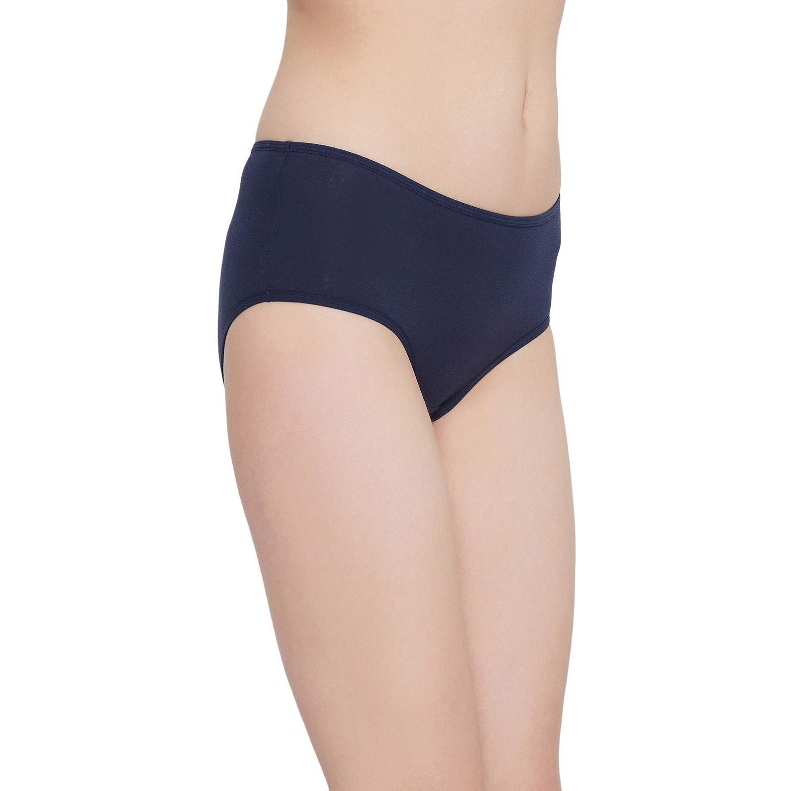Clovia Women's Cotton Mid Waist Hipster Panty (Pn2999A08_Blue_L)