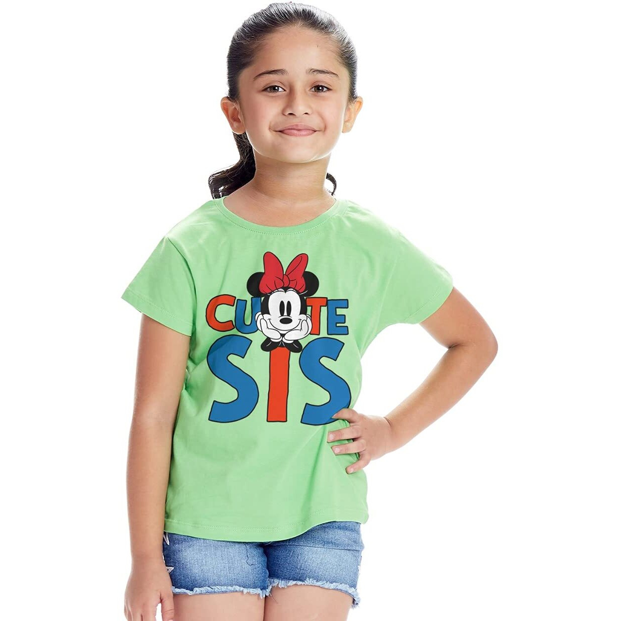 Bon Organik Boy's Printed Regular T-Shirt (Dbon7839_Girl 10-11Y)