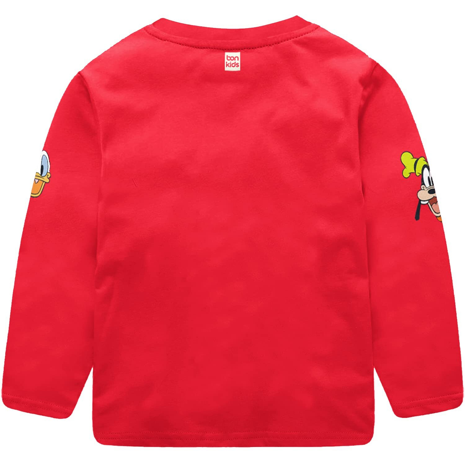 Bon Organik Boy's Cotton Regular Fit T-Shirt (Bonn9169_Red 2-3Years)