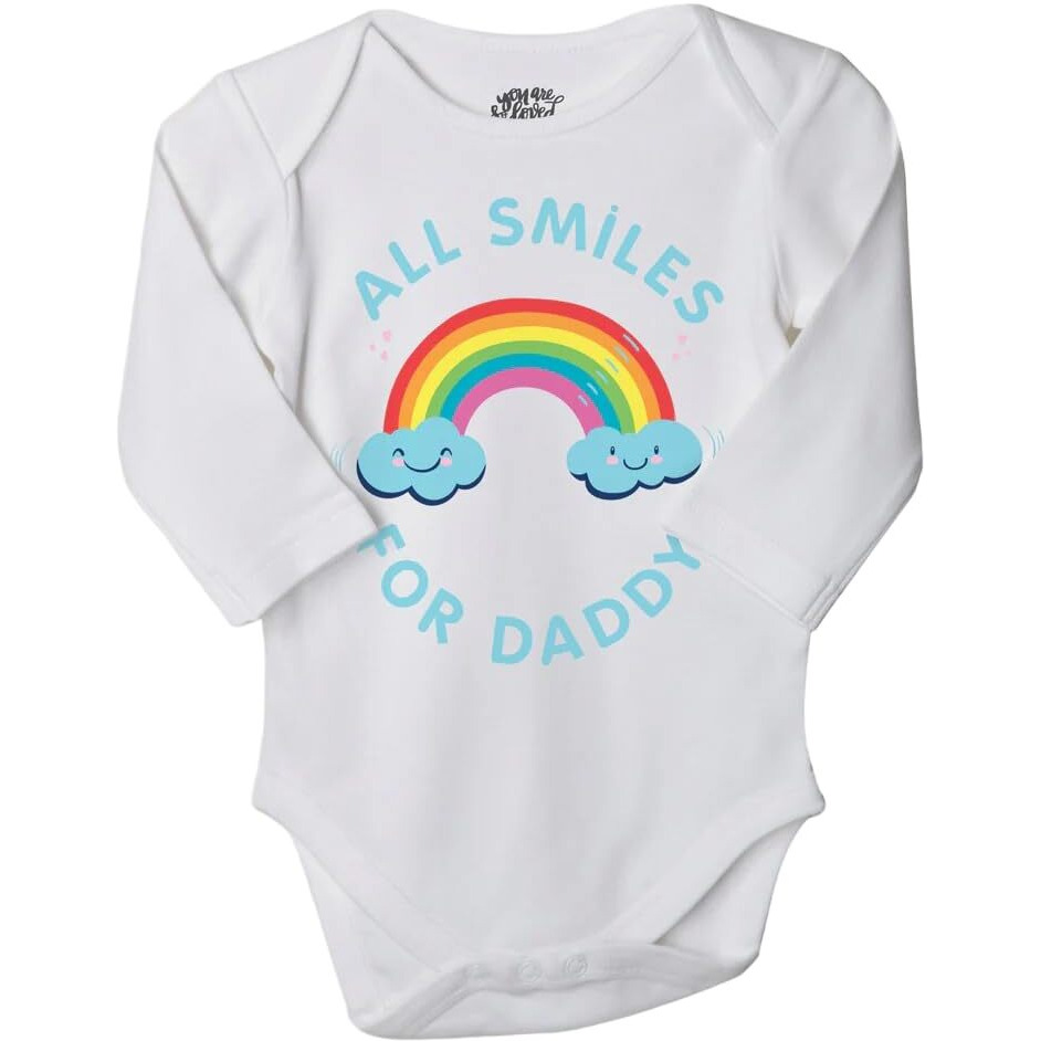 Bon Organik All Smils For Dady Bodysuit(Bon11007_6-9M)