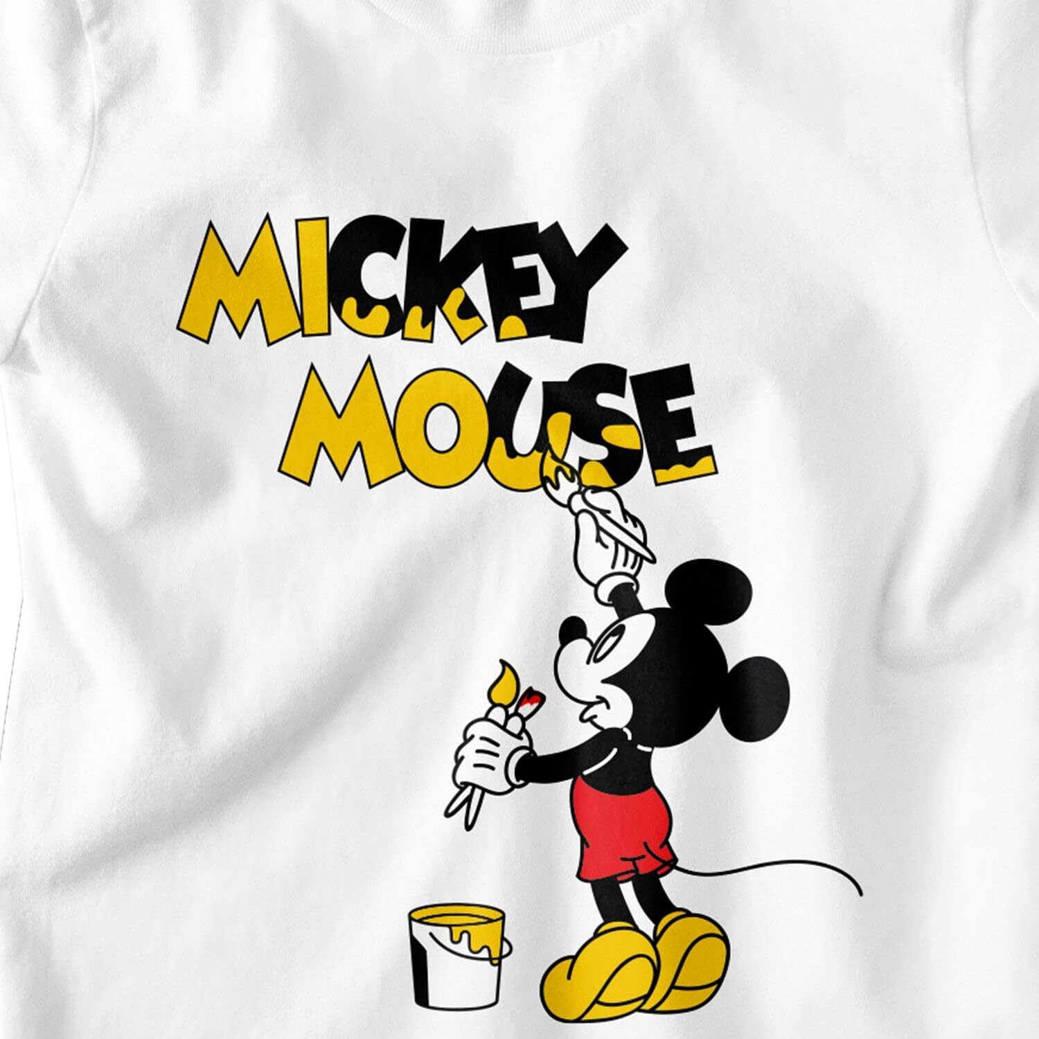 Bon Organik Mickey Mouse White Boys Cotton Tshirt (Bon11027-6-12M)