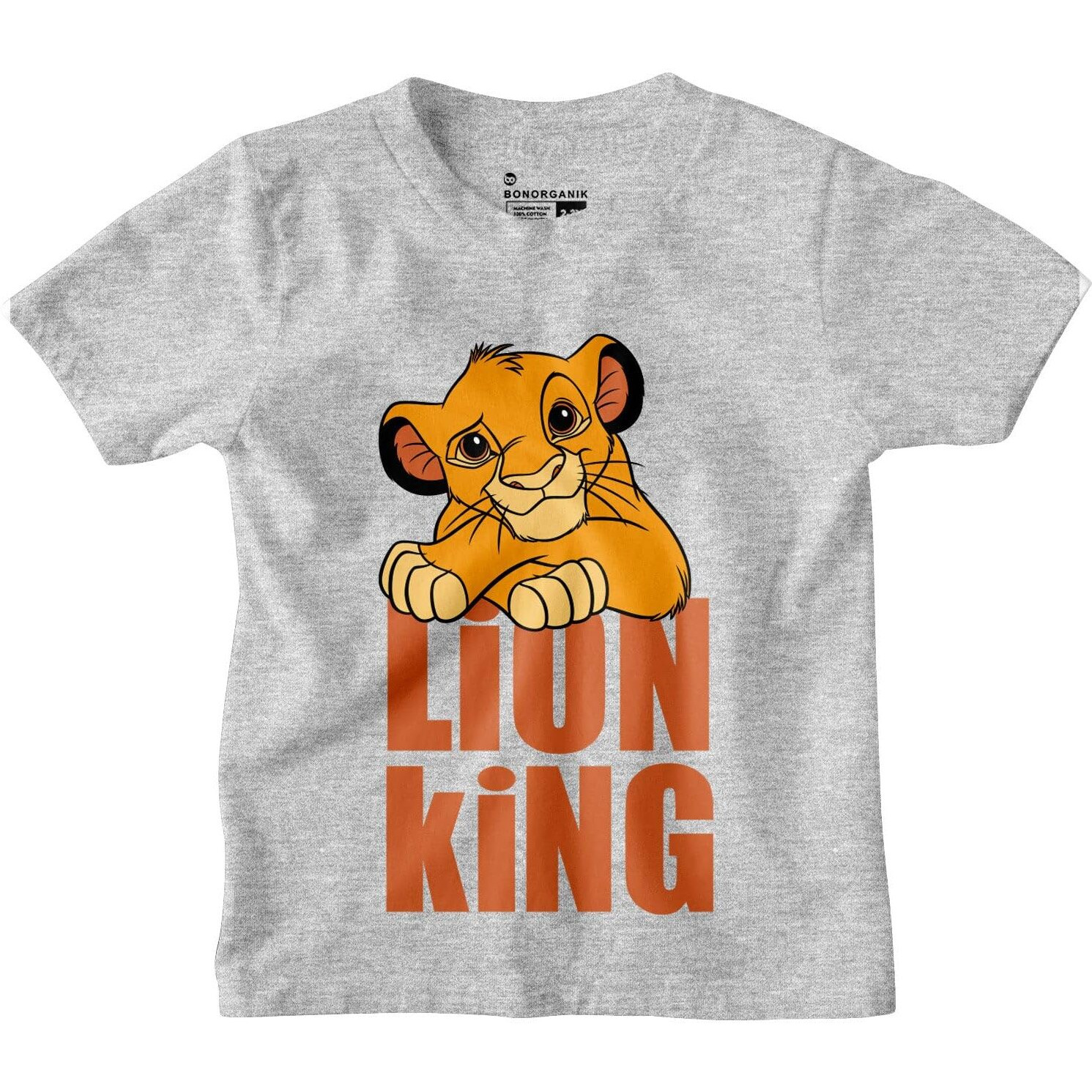 Bon Organik Boy's Regular Fit T-Shirt (Bon11017_Grey