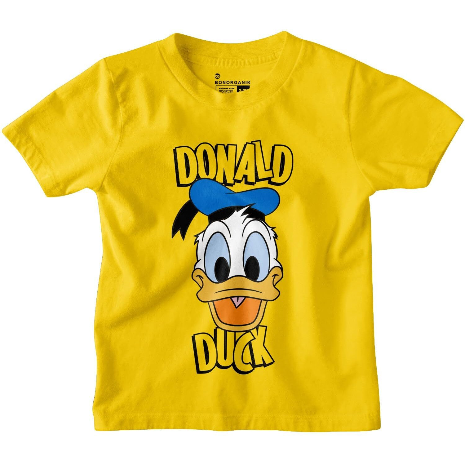 Bon Organik Boy's Regular Fit T-Shirt (Bon11017_Yellow