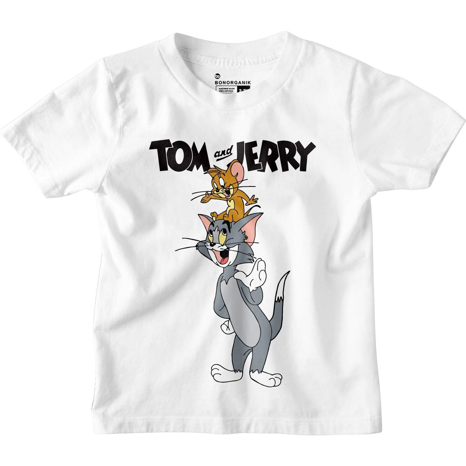 Bon Organik Boy's Cotton Regular Fit T-Shirt (Bon11017_White, 10 Years-11 Years