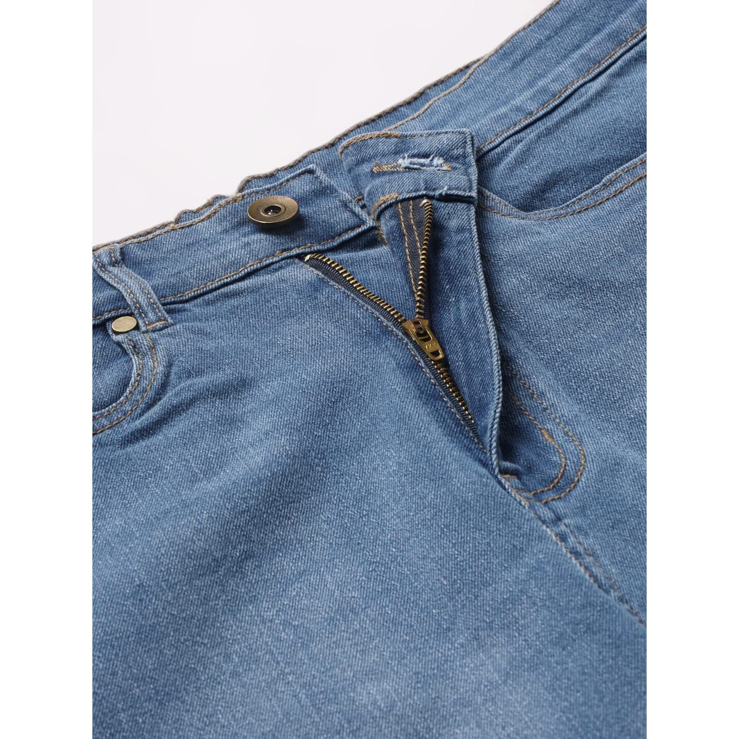 Dennis Lingo Slim Fit Stretchable Mid Rise Cotton Blend Denim Jeans (Blue1, 34)