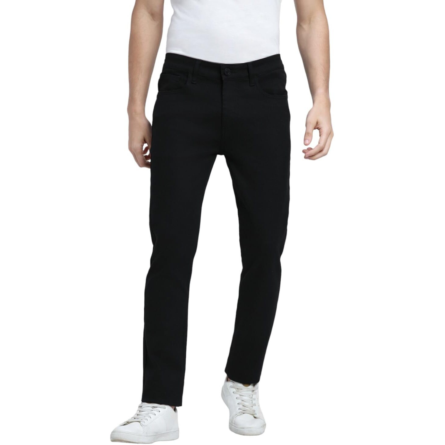 Dennis Lingo Black Slim Fit Jeans (Dlmjnw23140_Bk_30)
