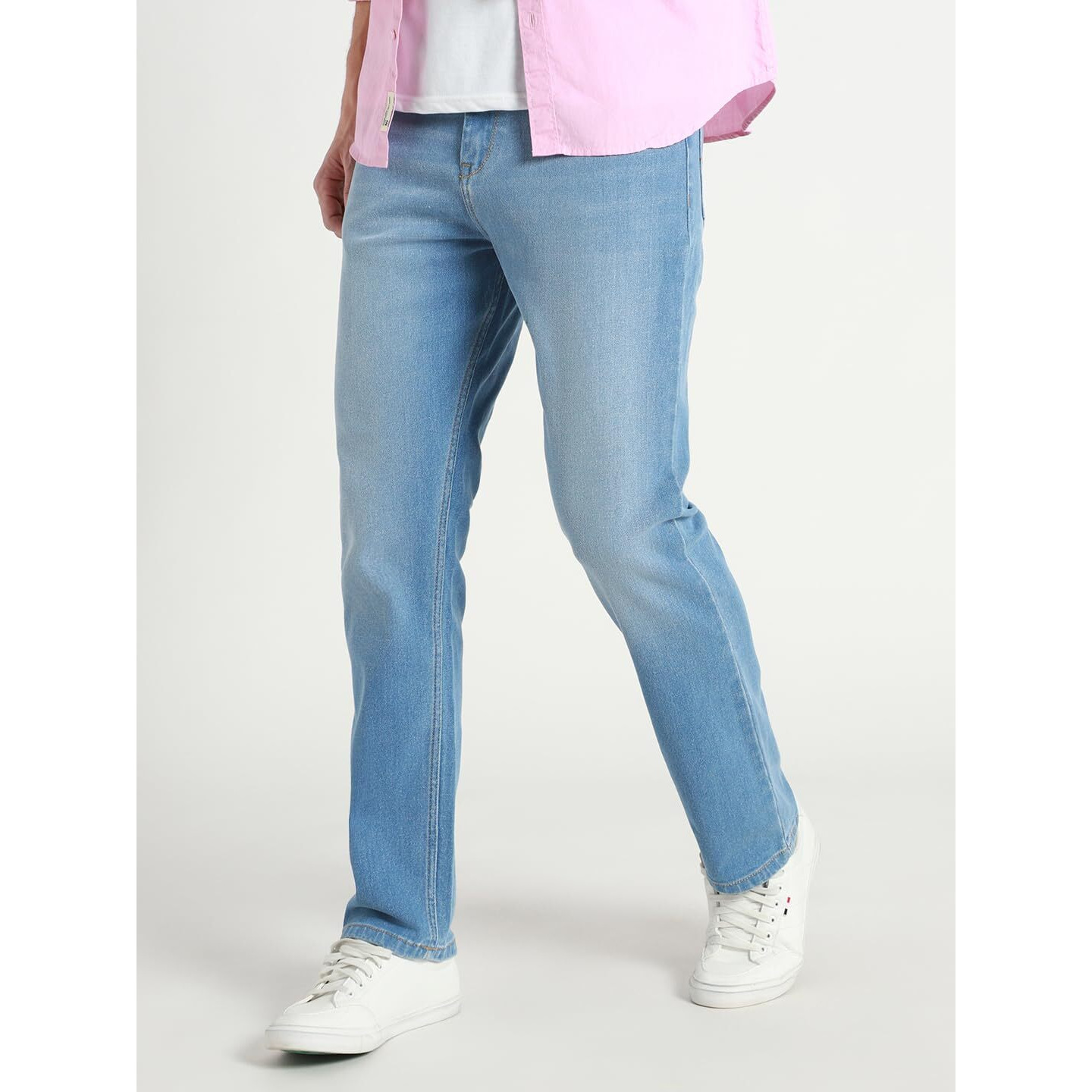 Dennis Lingo Men's | Light Blue | Washed | Mid Rise | Straight | Jeans