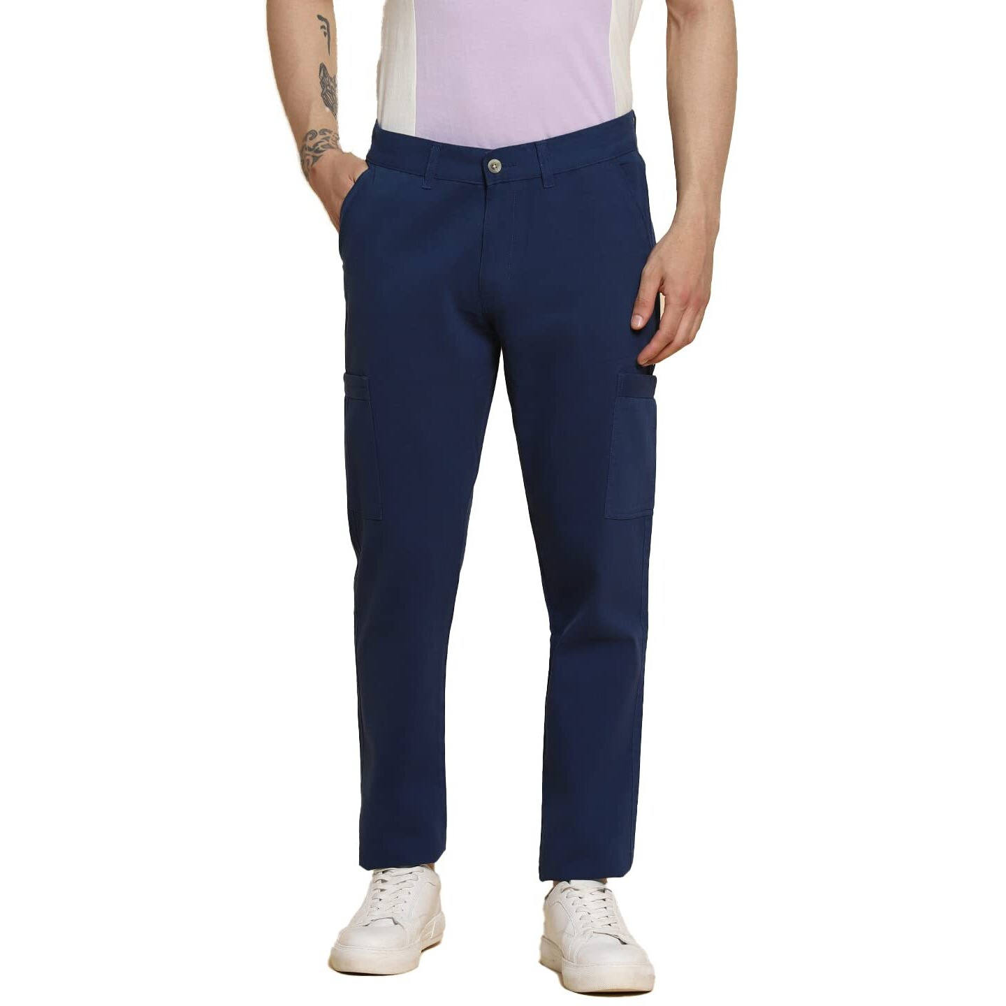 Dennis Lingo Denim Blue 20 Slim Fit Cargo For Men (28)