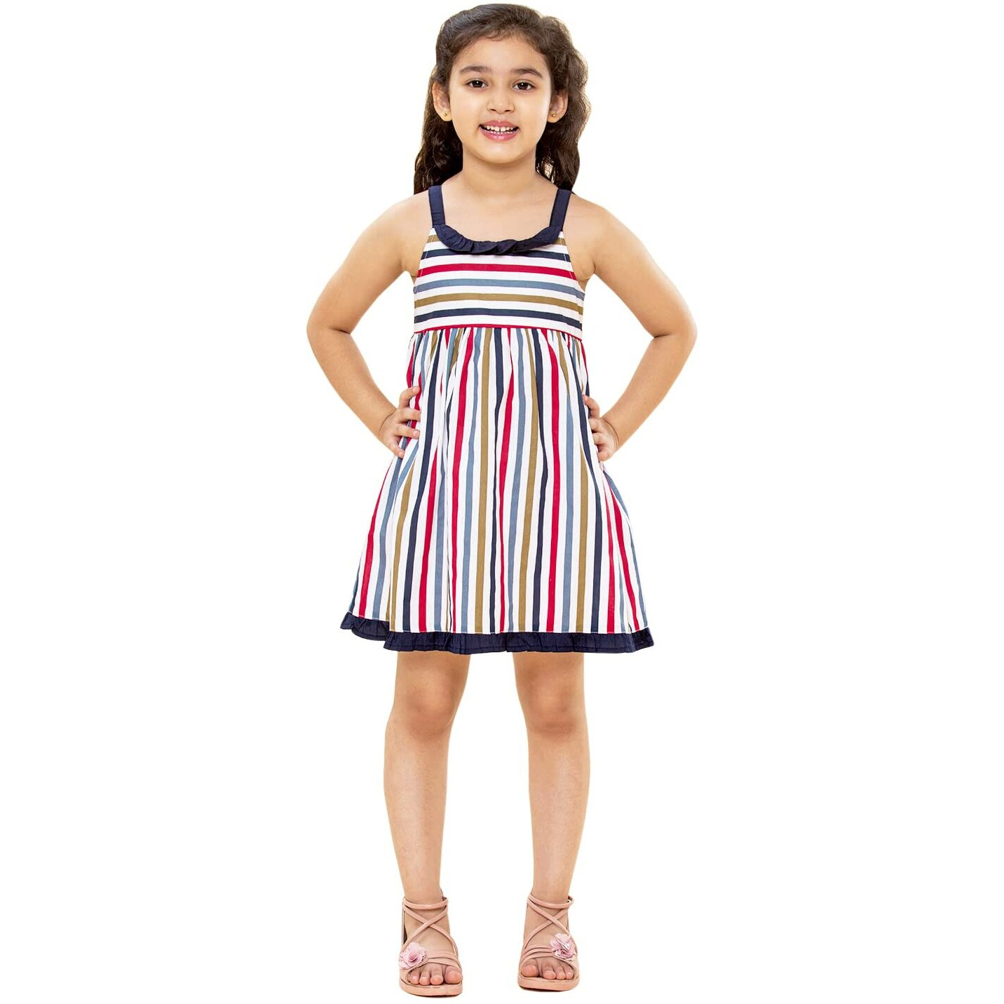 A.T.U.N Cotton Skater Dress (Gdrs Jul Msn_Multicoloured_8-9 Yr)