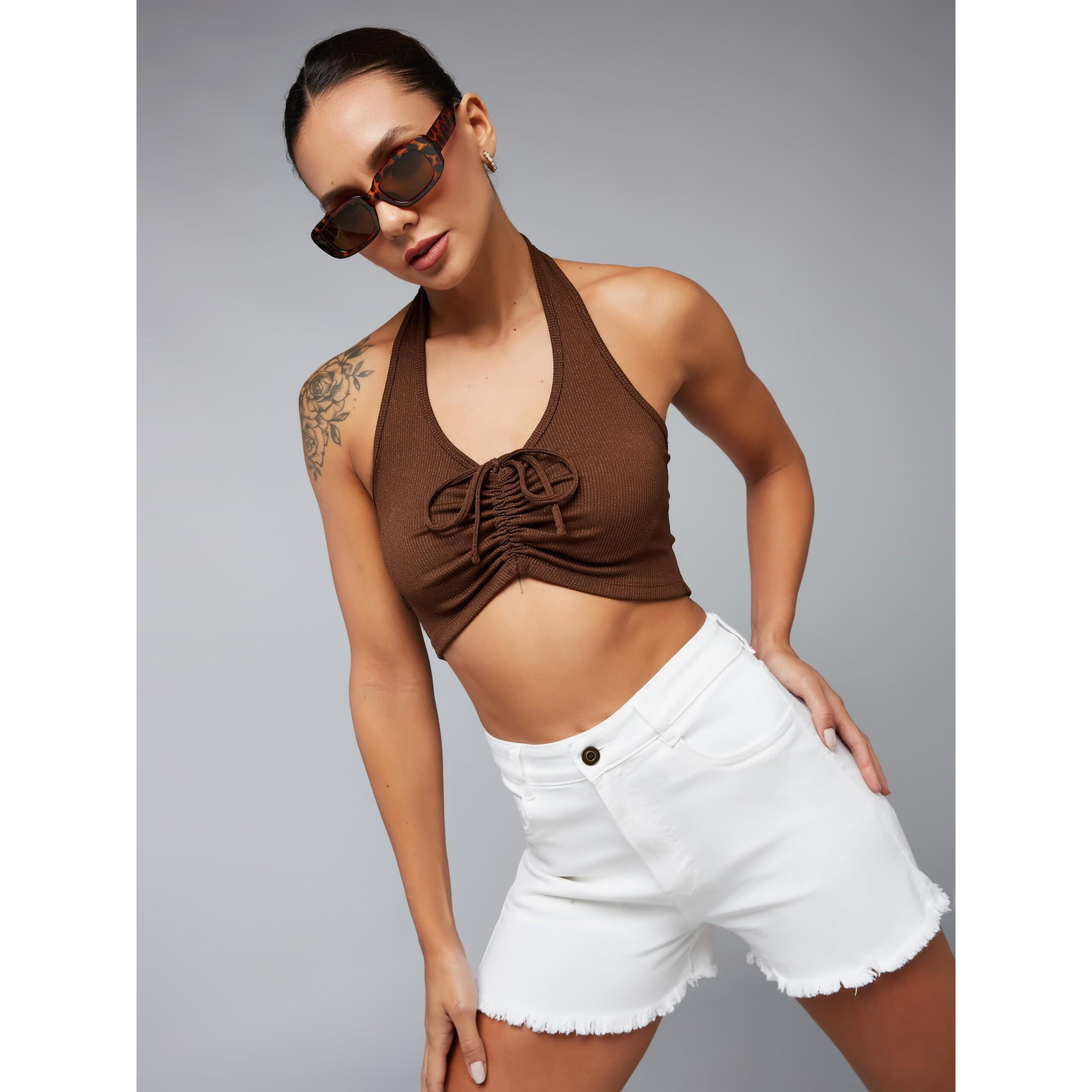 Dolce Crudo Quidditch Quest Frayed Shorts White