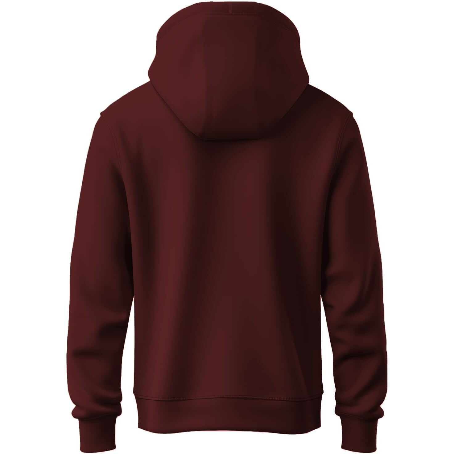Adro Men's Cotton Neck Hooded Sweatshirt (H24-Devi-Mr_Maroon