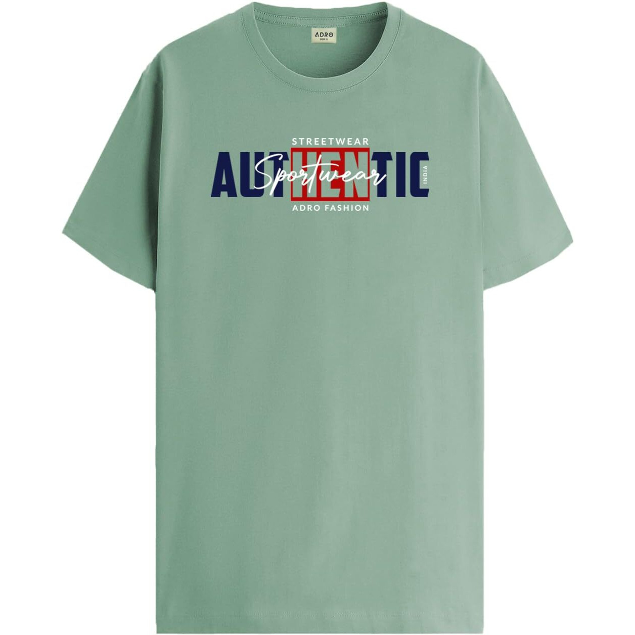 Adro Men's Graphic Printed 100% Cotton T-Shirt - Regular Fit, Printed T-Shirts For Men (Rn24-Spt-Pt_Pista_M)