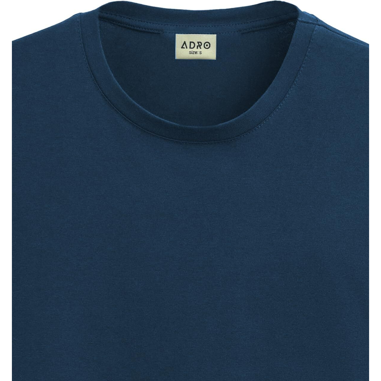 Adro Mens T Shirts | Solid Tshirts For Men | Pure Cotton Lycra Fabric | 4 Way Stretch Smart Tech Tshirt | Round Neck T-Shirt For Summer | Rn25-Pln-Sb-M Teal