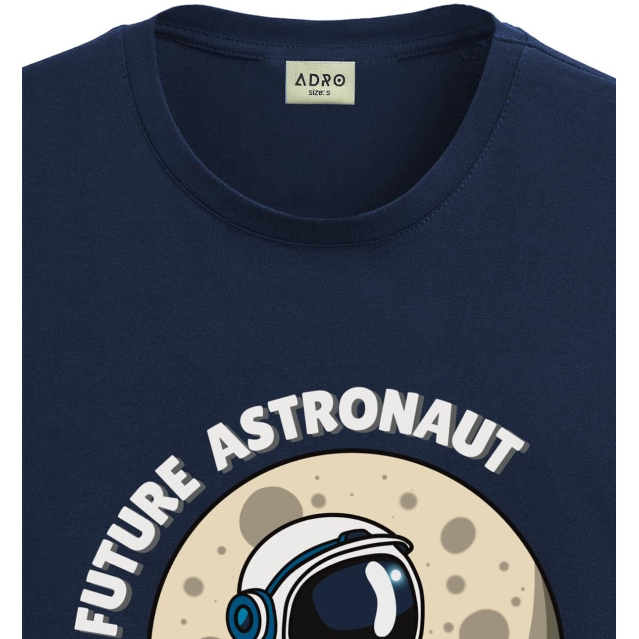 Adro T Shirts For Boys & Girls | Astronaut Printed T-Shirt | Ages 3-14 | 100% Cotton Round Neck Tshirt For Boys |Krn-L2-Astro-Nb-7-8Y Navy Blue