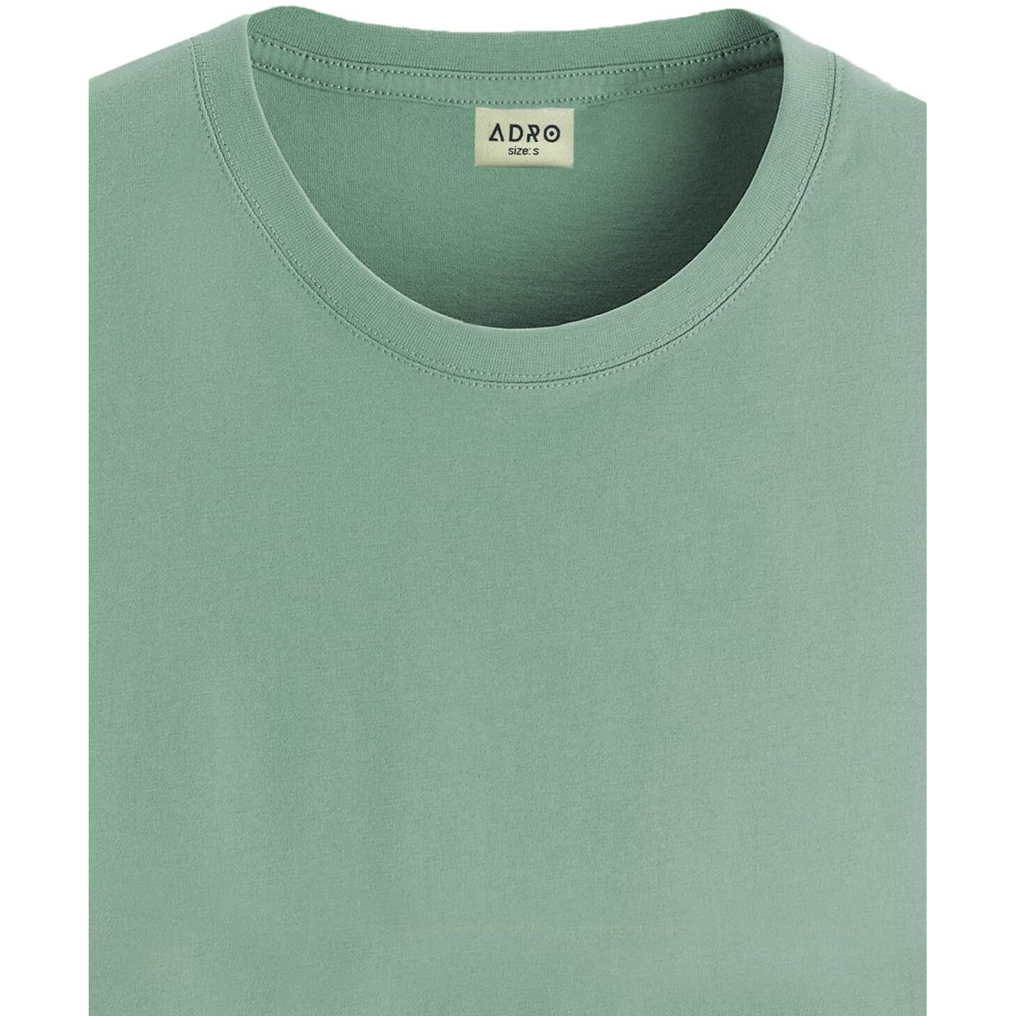 Adro T-Shirts For Menregular Fit Plain T Shirt Cotton Tshirt | Rn24-M-Pln-Pt-2Xl Pista