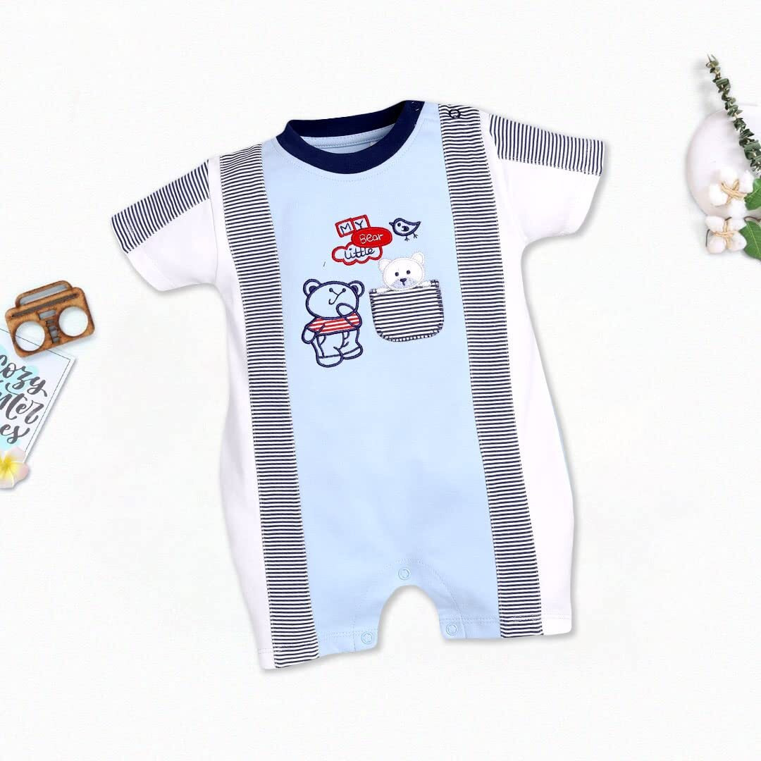 Baby Go 100% Cotton Romper For Baby Boys