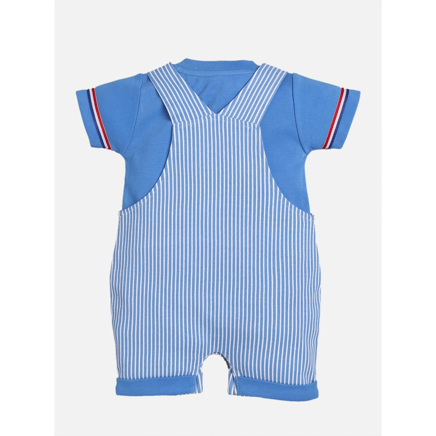 Baby Go 100% Pure Cotton Dungaree For Baby Boys (18-24 Months, Royal2)