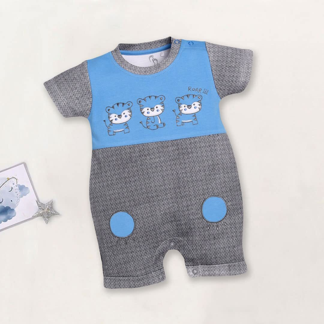 Baby Go 100% Cotton Romper For Baby Boys