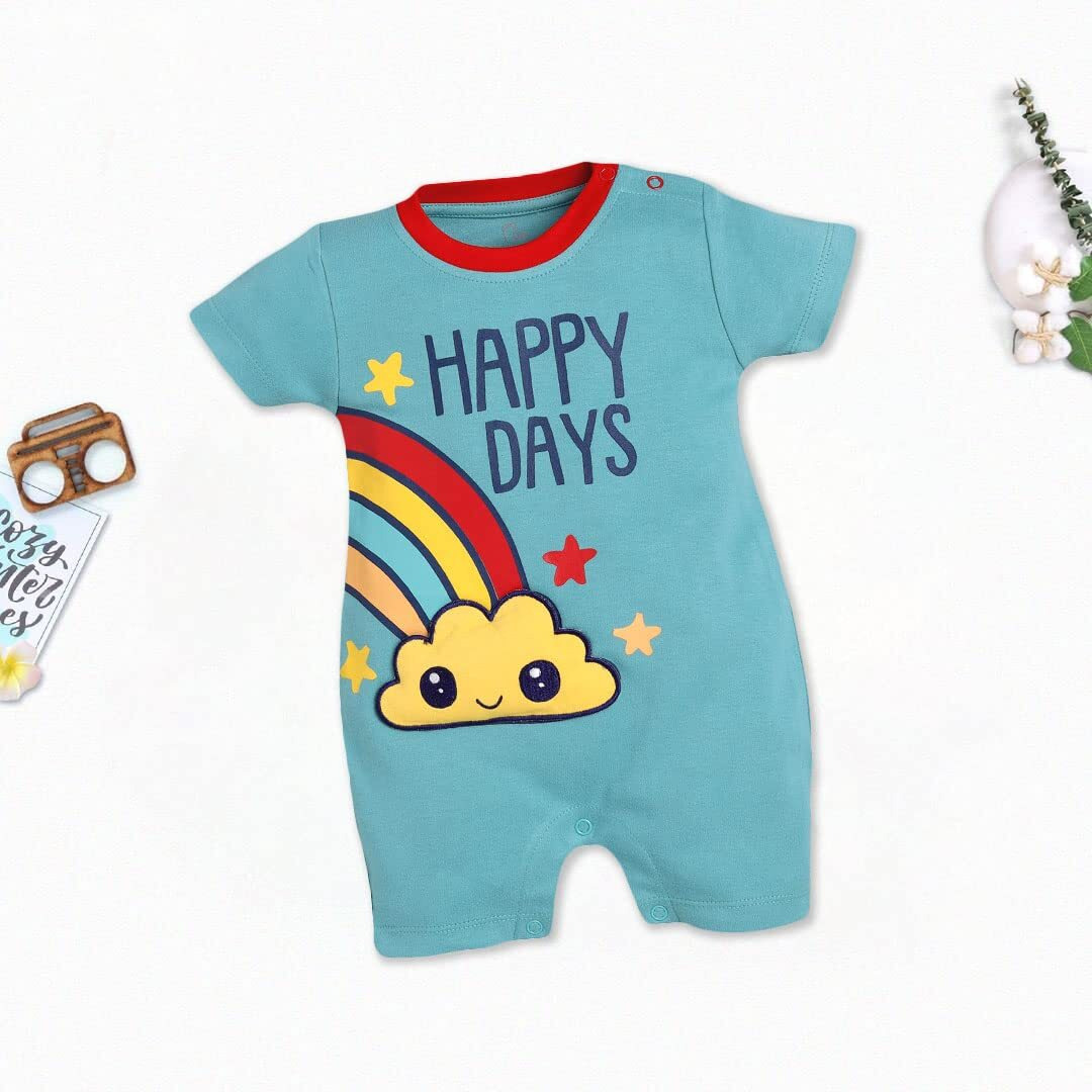 Baby Go 100% Cotton Romper For Baby Boys
