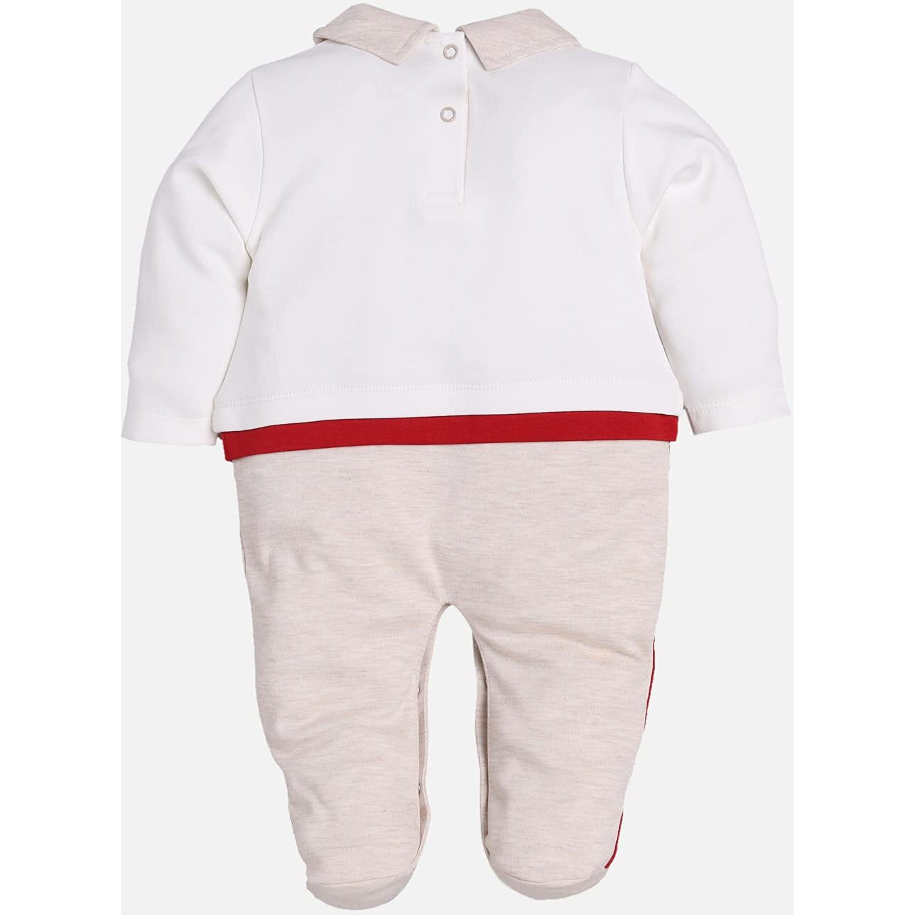 Baby Go 100% Pure Cotton Full Sleeves Rompers/Bodysuit/Sleepsuit In Red For Baby Boys (6-9 Months)