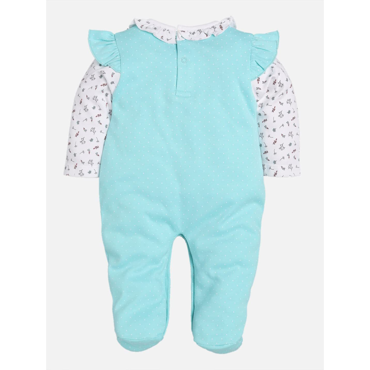 Baby Go 0-3M/3-6M Full Sleeve 100% Soft Cotton Romper/Jumpsuit/Sleepsuit/Nightsuit/Infant Wear/Clothes For New Born Baby Girls