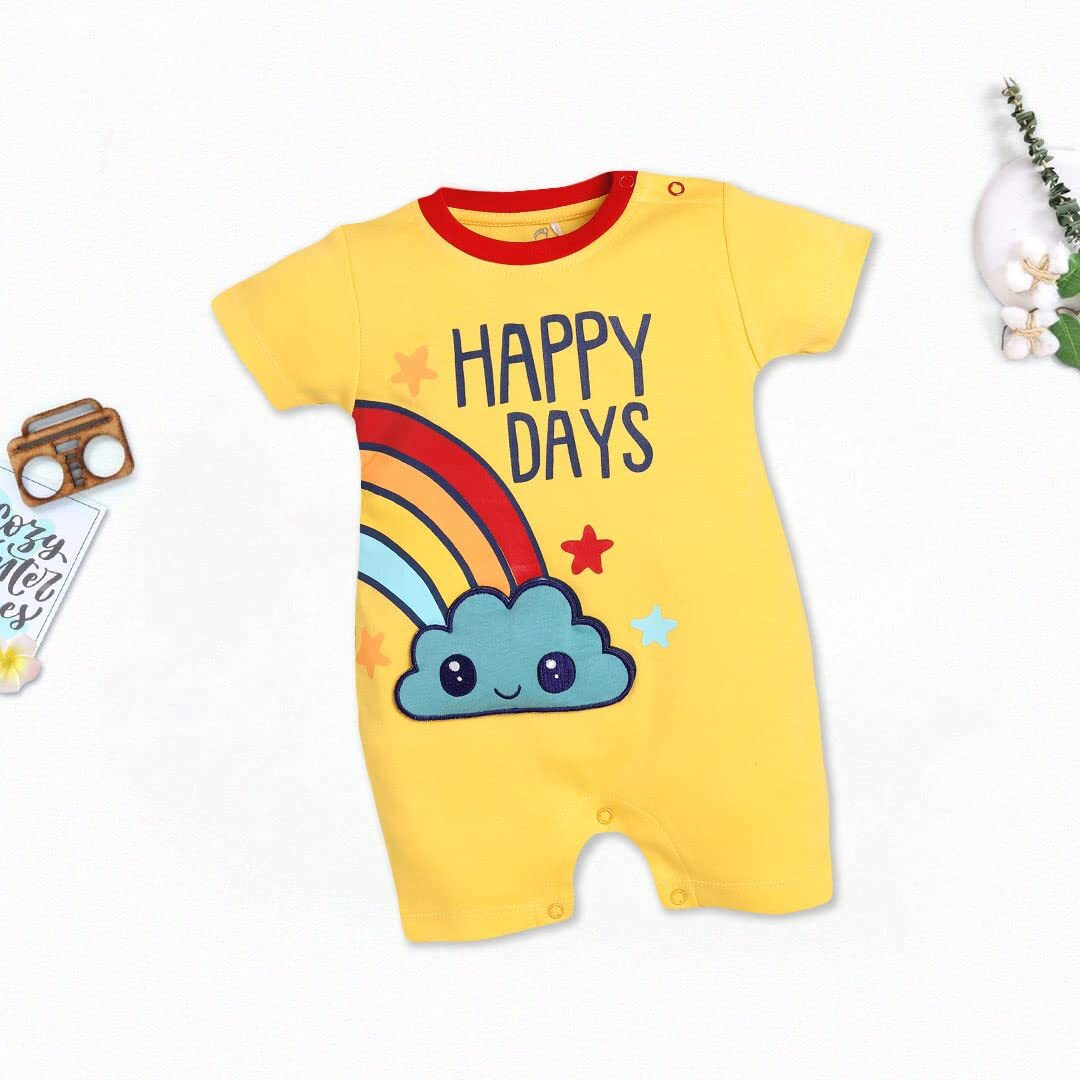 Baby Go 100% Cotton Romper For Baby Boys