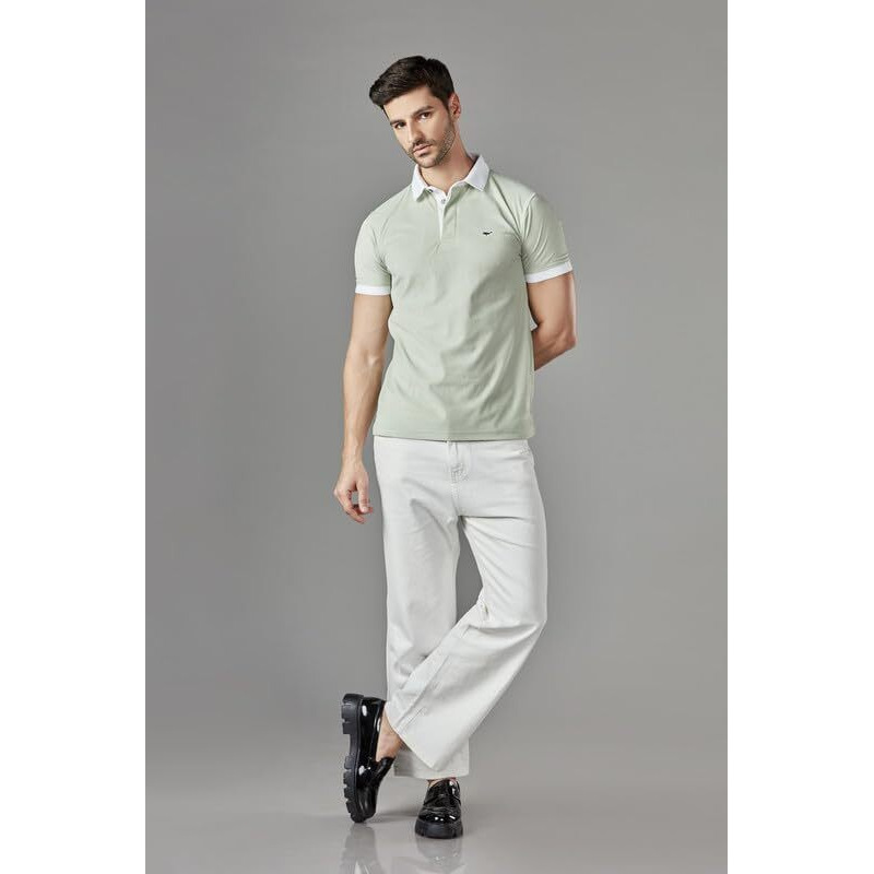 Be Active Men's Casual Polo Tshirt With Contrast Collar|| Tshirt For Men || Tshirt For Men Stylish || Tshirt For Men Polo (Ptp0001 3 S)