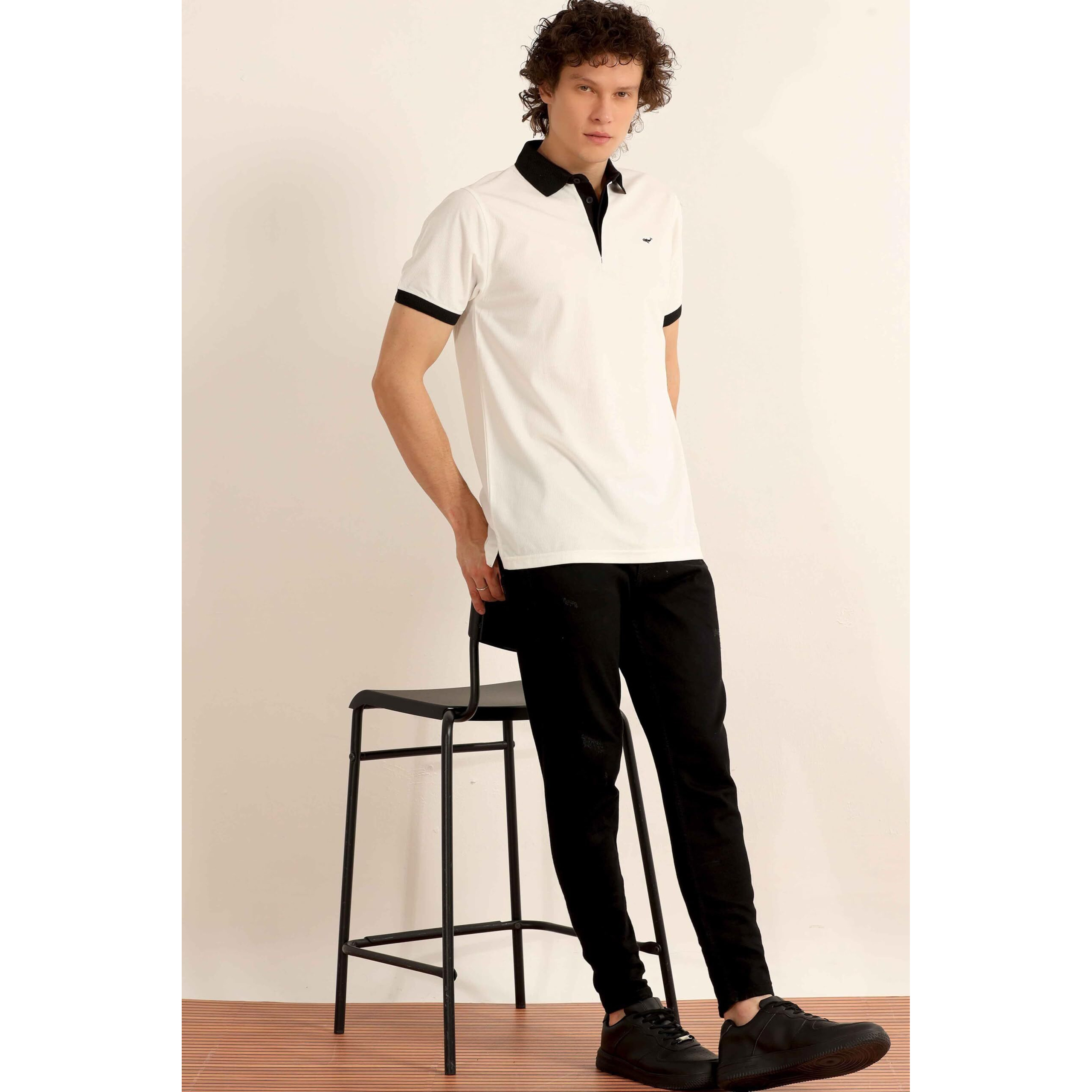 Be Active Men's Casual Polo Tshirt With Contrast Collar|| Tshirt For Men || Tshirt For Men Stylish || Tshirt For Men Polo (Ptp0002 2 S)