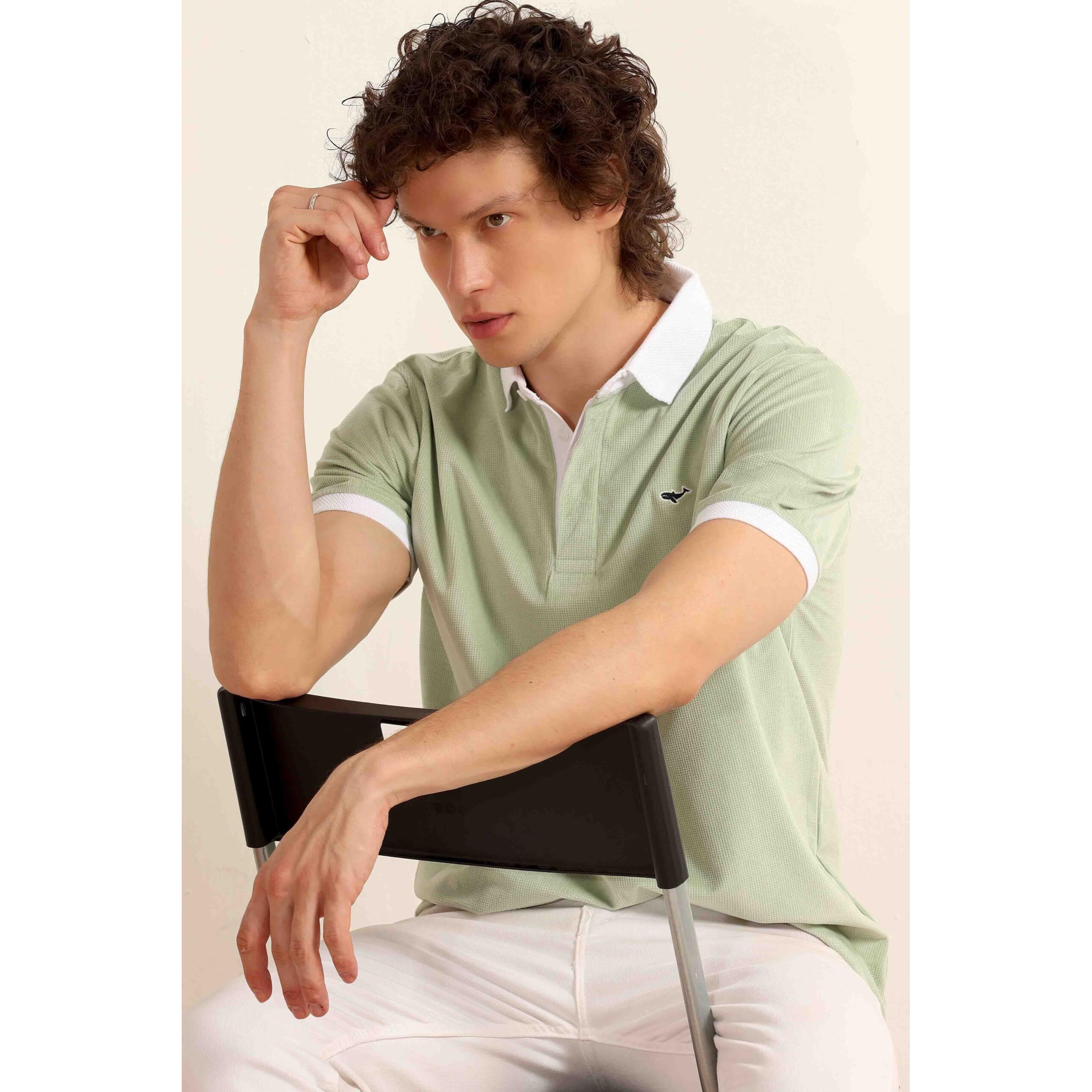 Be Active Men's Casual Polo Tshirt With Contrast Collar|| Tshirt For Men || Tshirt For Men Stylish || Tshirt For Men Polo (Ptp0002 3 S)