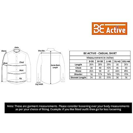 Be Active Men's Casual 100% Cotton Stripes Shirt || Casual Shirts For Men || Men Casual Shirt || Casual Wear Shirts (Cln0103-1-S) Pink