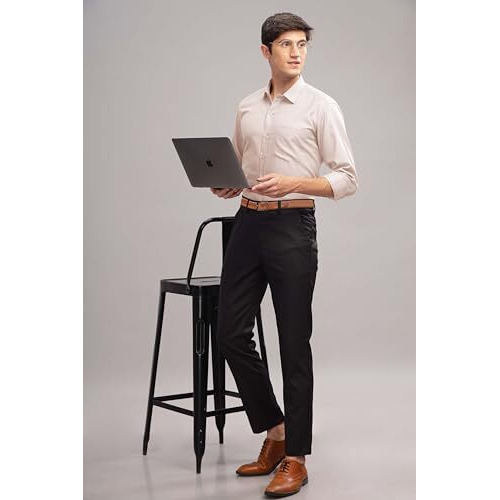 Be Active Men Cotton Solid Regular Fit Shirt (Rf0005_Off White M)