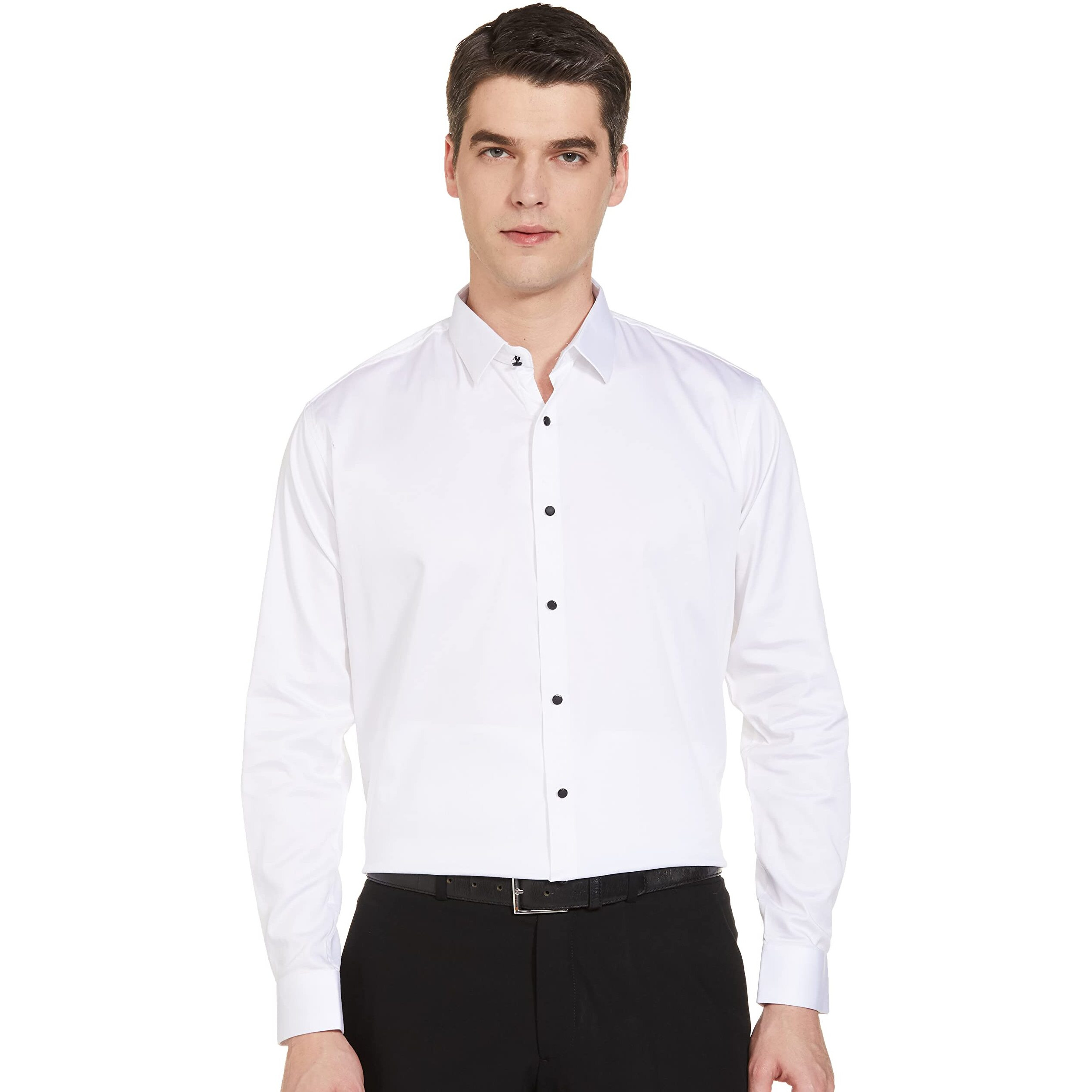 Be Active Men's Casual Pure Cotton Satin Cotton Shirt || Casual Shirts For Men || Men Casual Shirt || Casual Wear Shirts (Rf0021 1 S) White