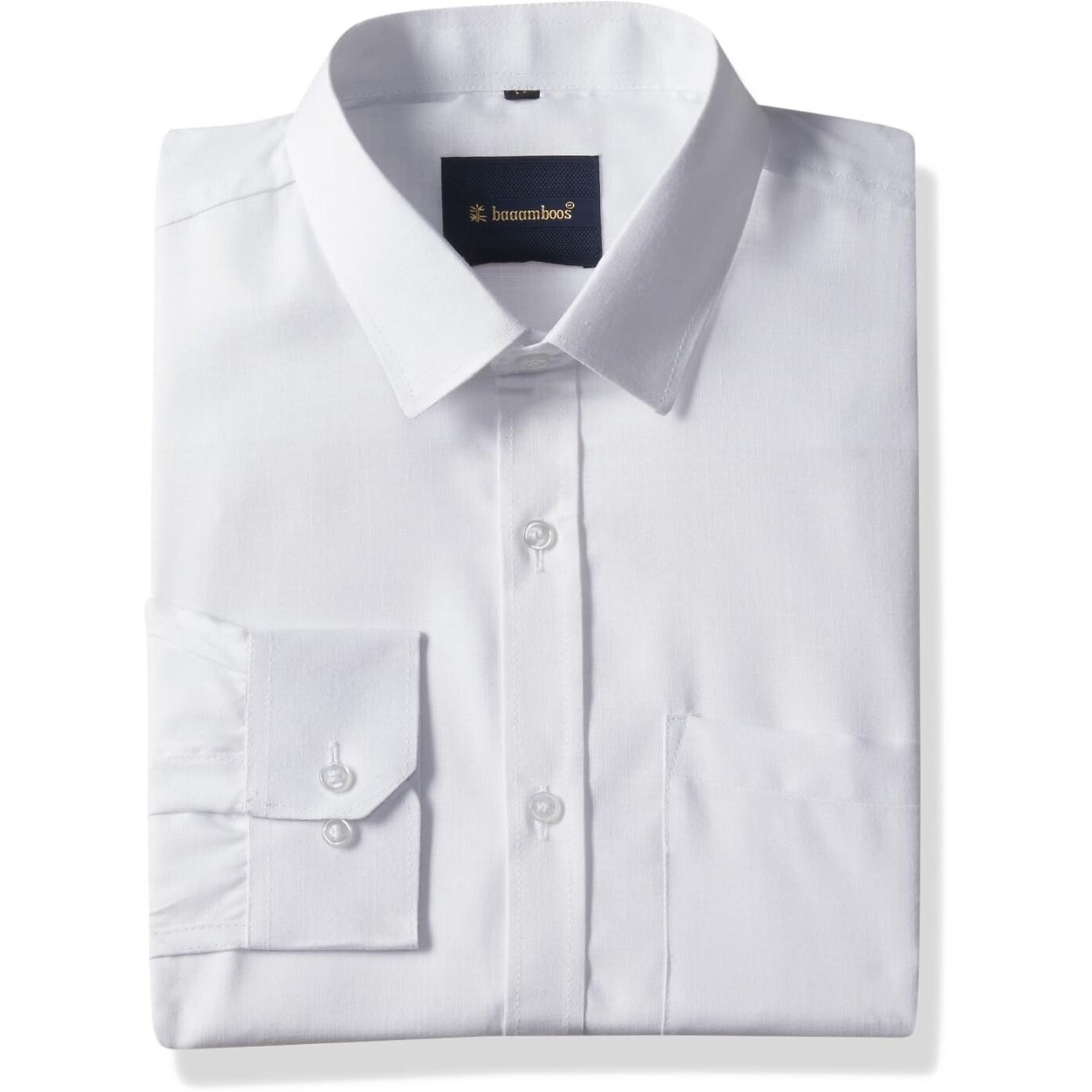 Be Active Cotton Men's Solid Regular Fit Shirt (Rf0005_White L)