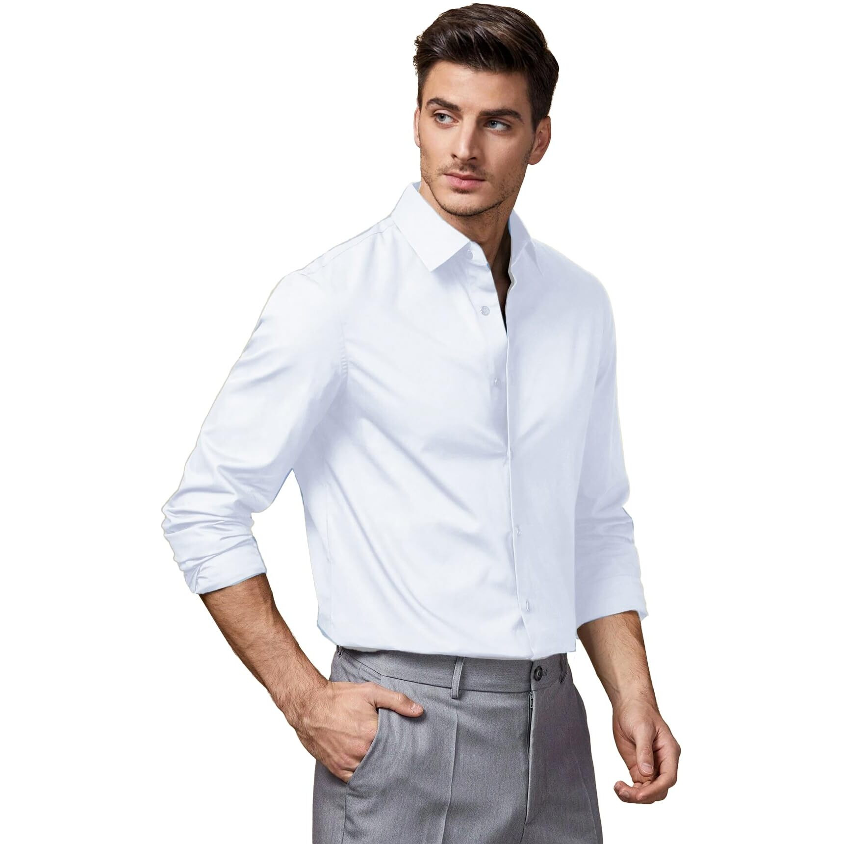 Be Active Formal Shirt For Men|| Shirt For Men|| Formal Office Shirt -Rf0004_1_S White