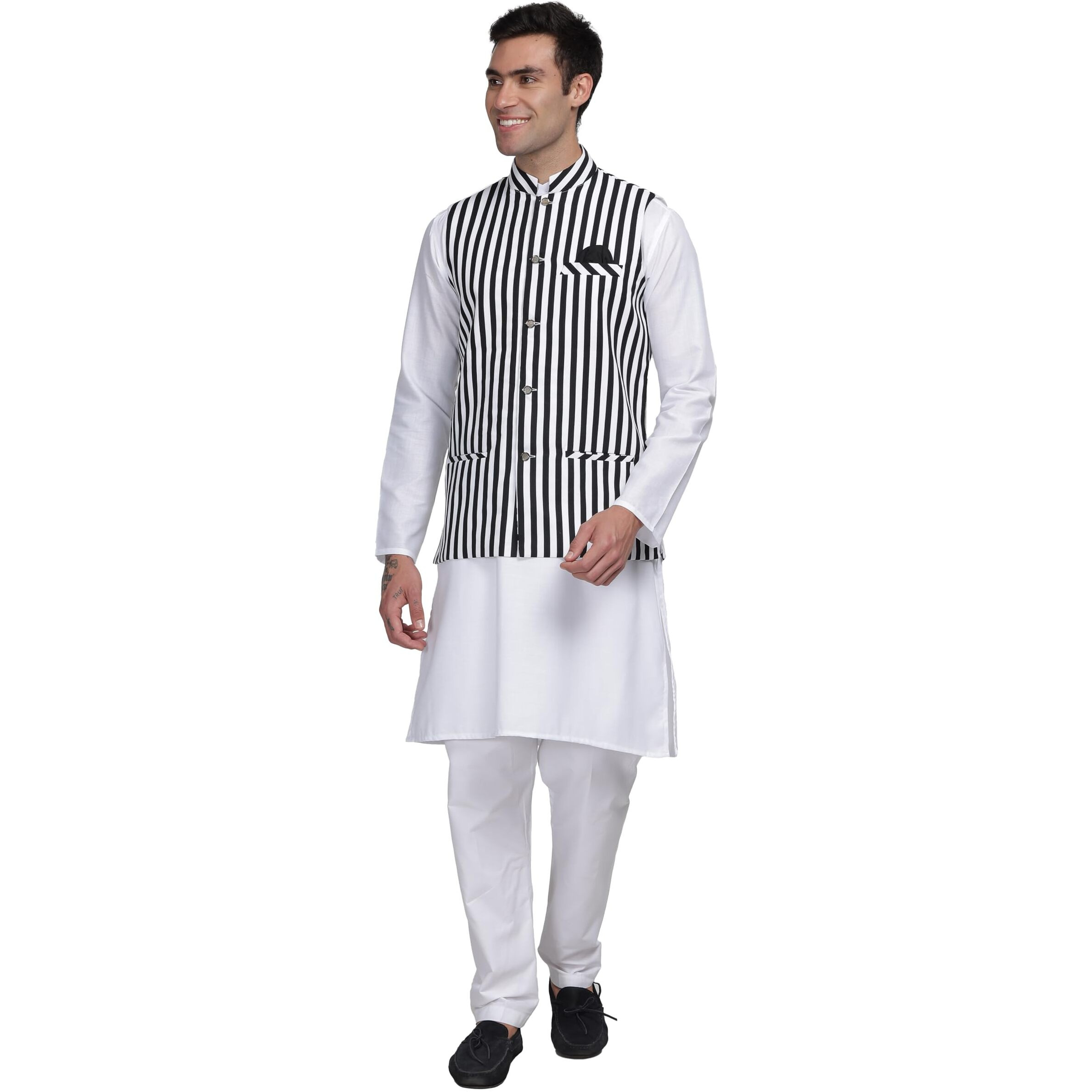 Be Active Cotton Nehru Jacket For Men | Versatile Festive & Casual Ethnic Wear | Ethnic Standard Length Nehru Jacket