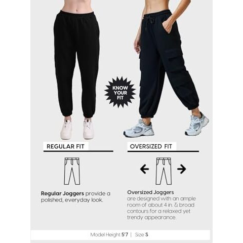 Bewakoof Women's Solid Super Loose Fit Joggers_624664_Black_2Xl