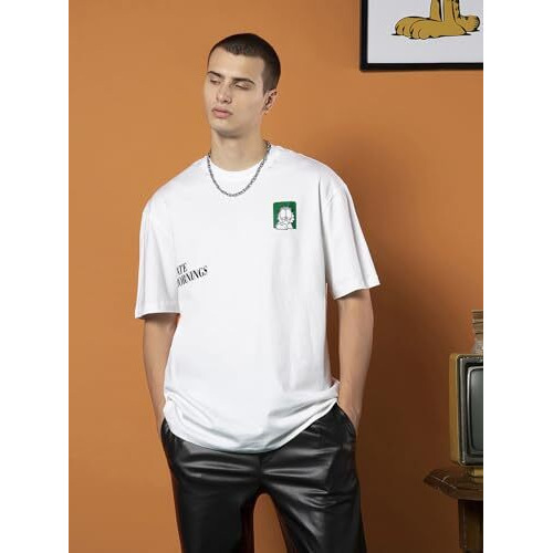 Bewakoof Men T-Shirt 1213097 White S