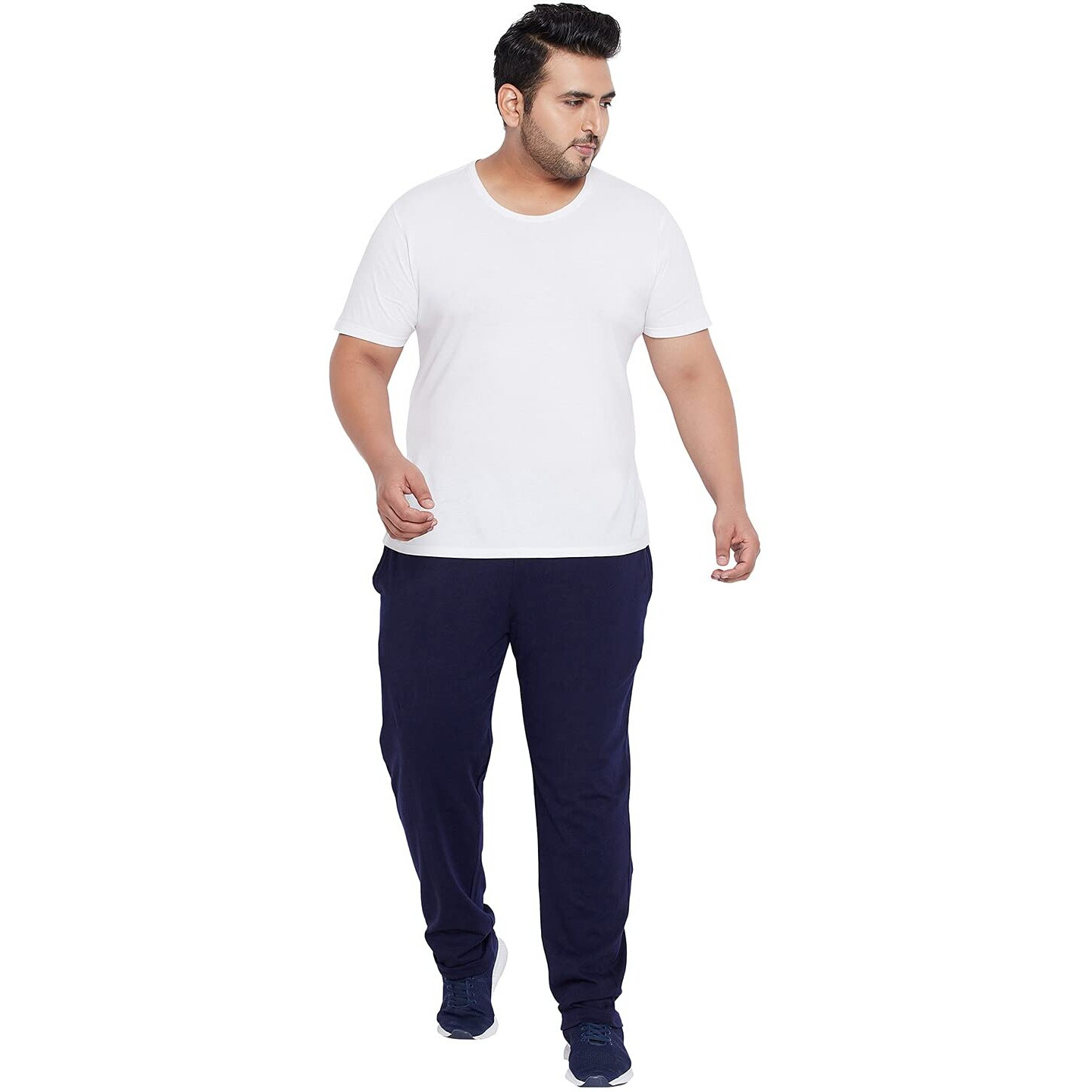 Bigbanana Men's Regular Fit Trackpants (Berlin-Navy,Navy,8Xl)