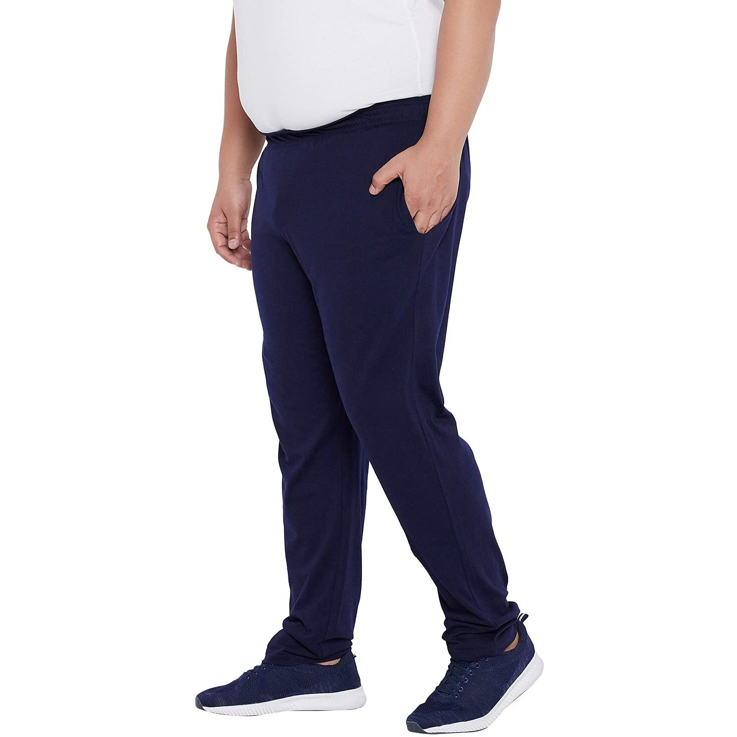 Bigbanana Men's Regular Fit Trackpants (Berlin-Navy,Navy,8Xl)
