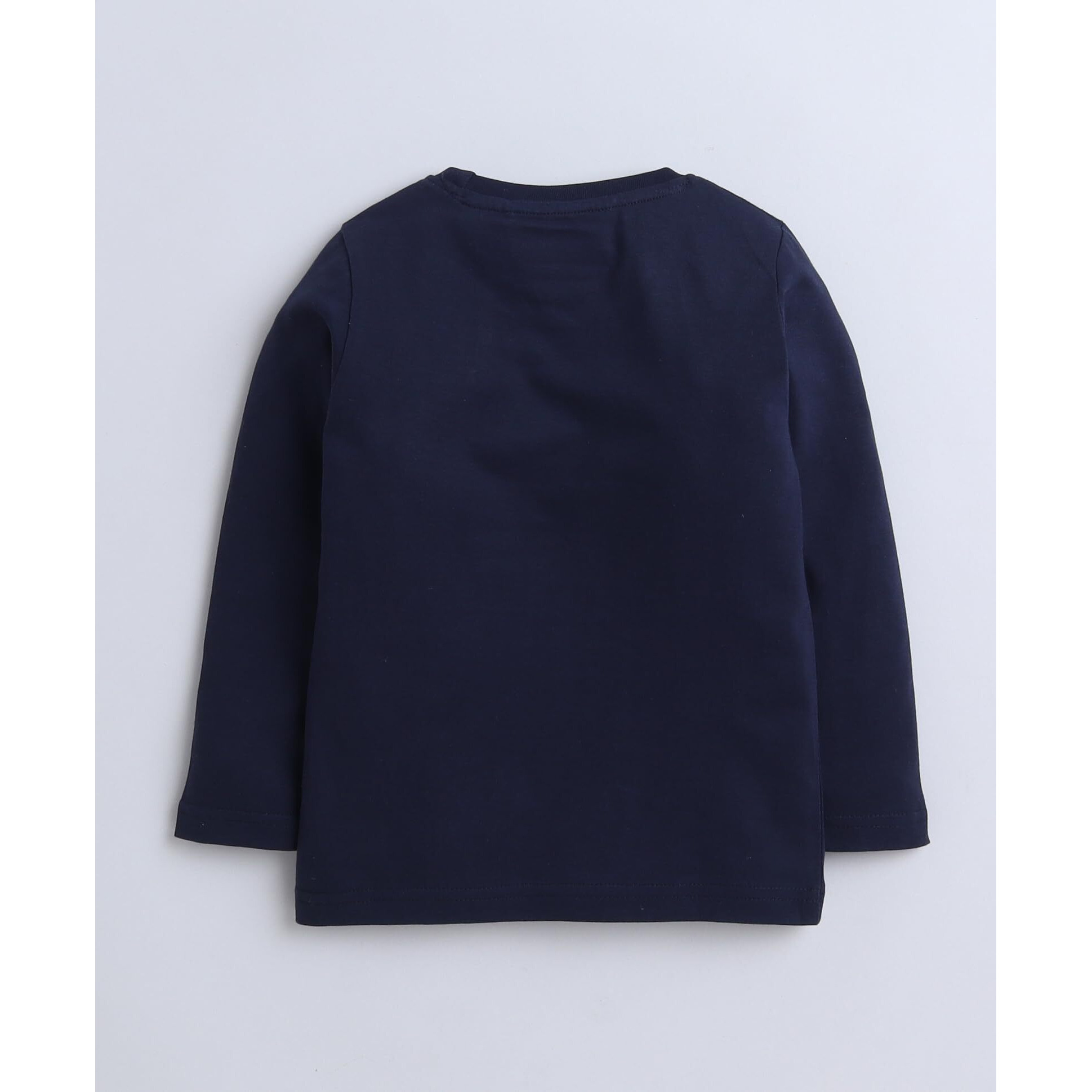 Bumzee Navy Girls Full Sleeves T-Shirt & Pyjama Set Age - 2-3 Years (Peb4138F-Navy)