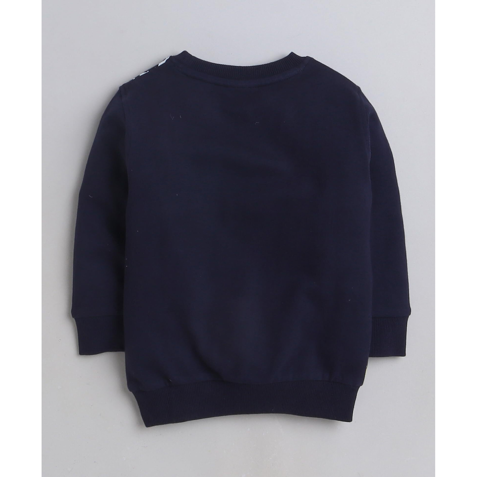 Bumzee Navy Boys Full Sleeves Glow In The Dark Sweatshirt Age - 2-3 Years (Peb8660F-Nbl)