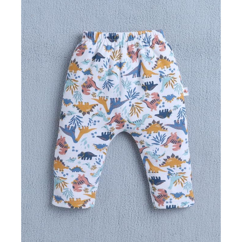 Bumzee Baby Boys Cotton Diaper Pants/Leggings/Pyjamas Navy & White - 0-3 Months (Peb10425B-Nbl)