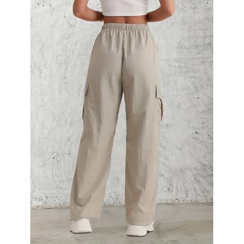 Litzo Cotton Cargo Pants For Women || Womens Cargo Pant (L-55-L) Brown