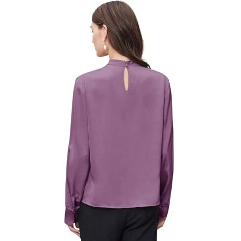 Litzo Top For Women Regular Fit Latest Stylish Office Wear Western Top (T-L-01-S) Purple