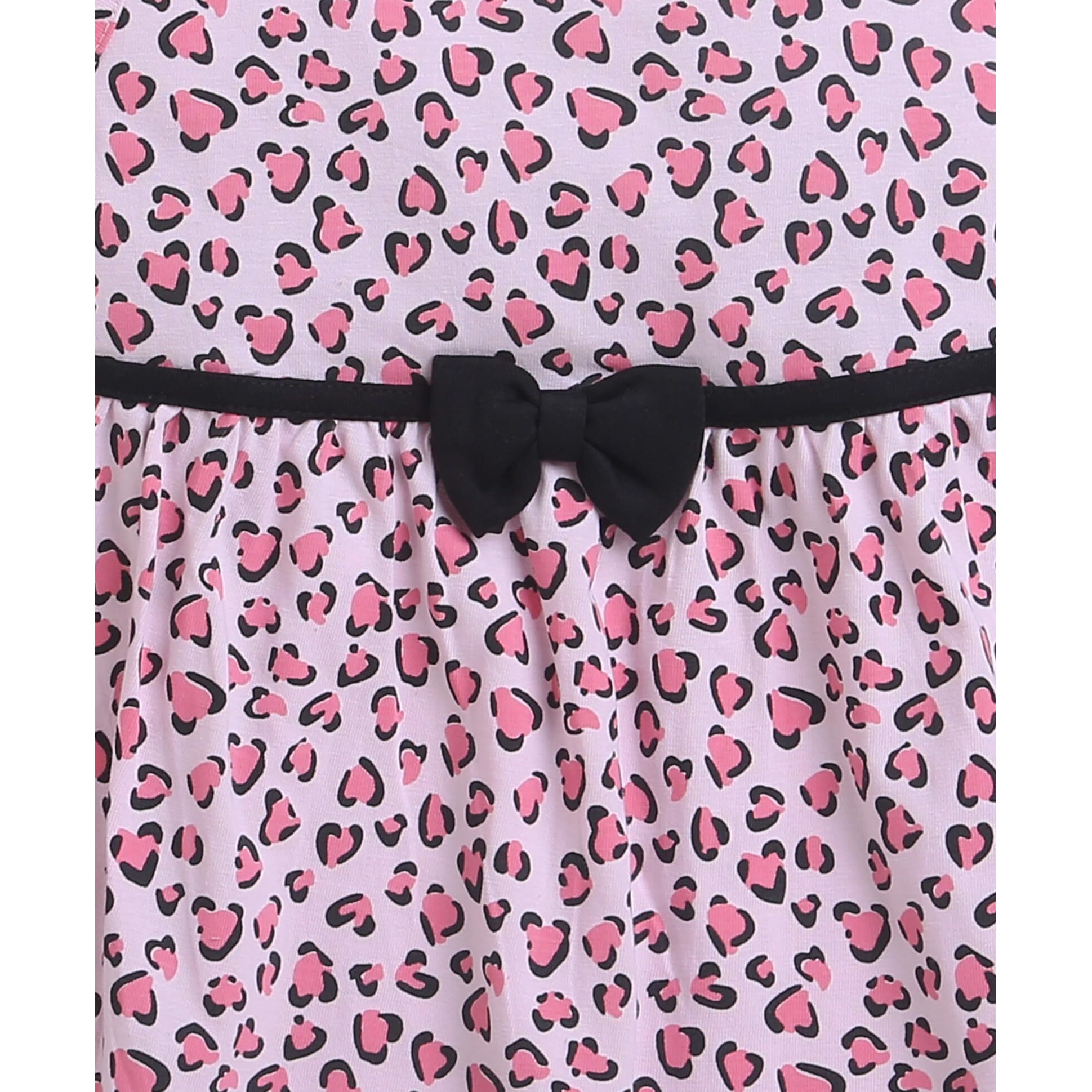 Bumzee Pink Girls Sleeveless Frock Age - 18-24 Months (Peb9177E-Pnk)